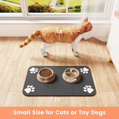 Pet Placemat for Food and Water Bowl