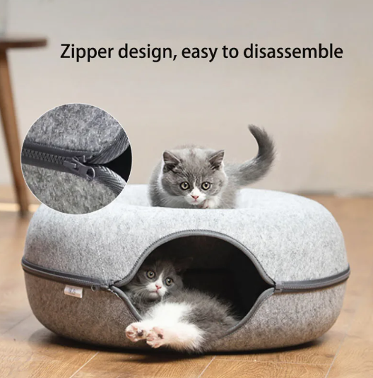 Playful Cat Tunnel Bed